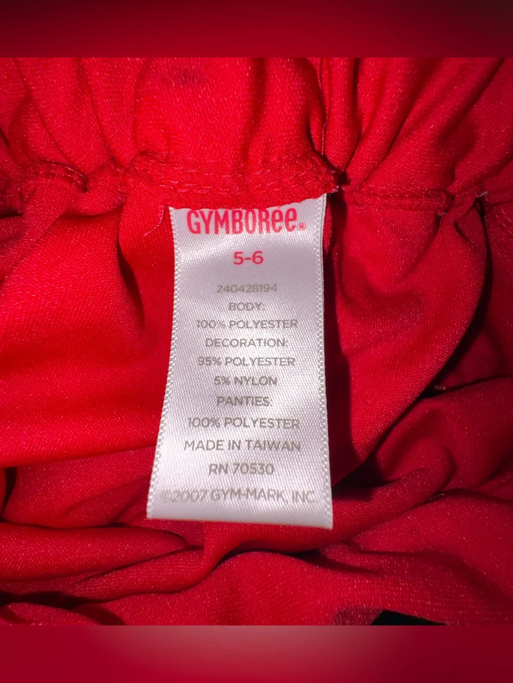 Gymboree Toddler Red Elastic Waist Skirt